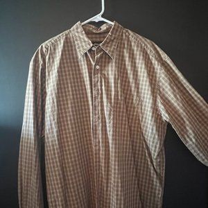 Eddie Bauer Brown Checkered Flannel